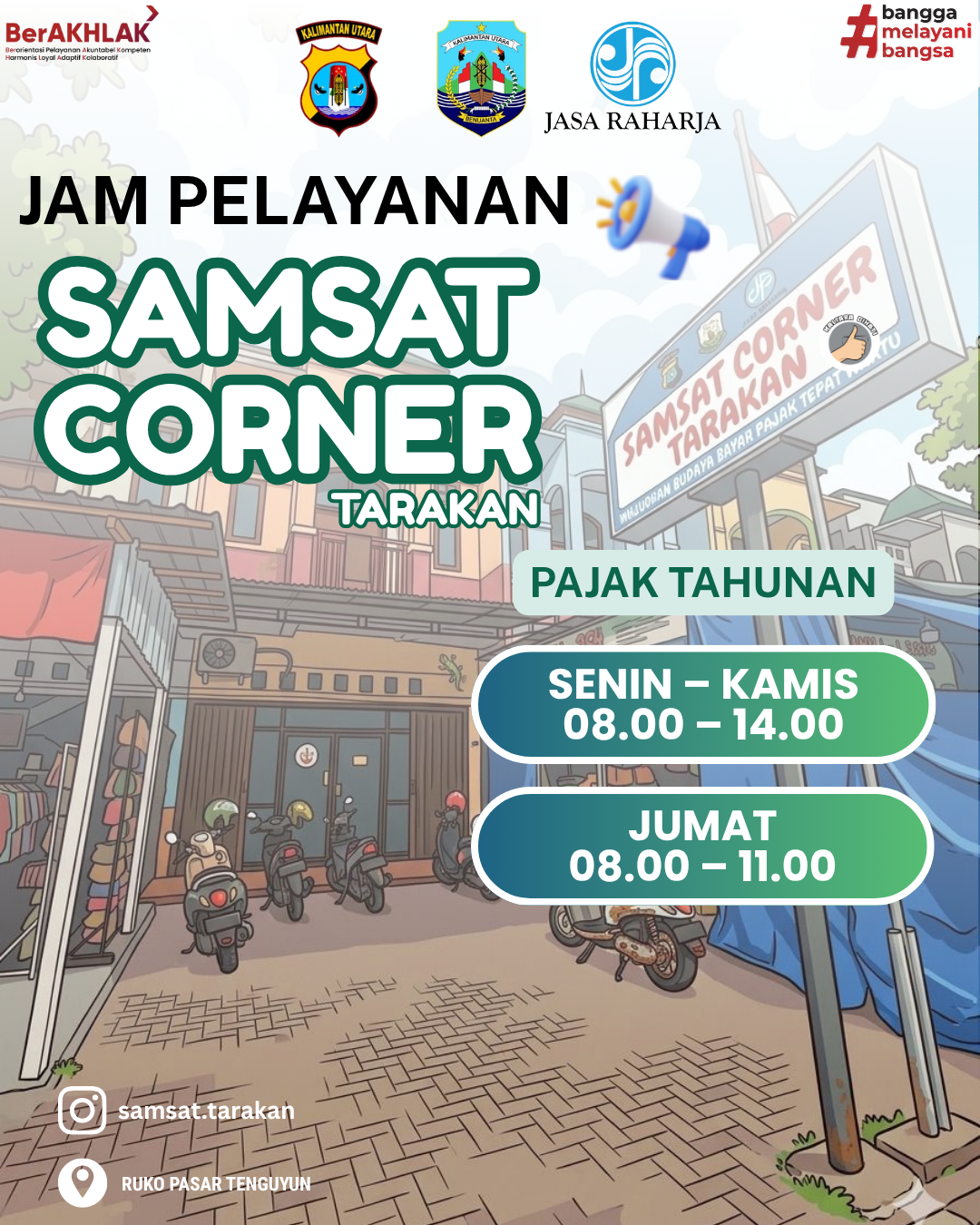 Jam Pelayanan Samsat Corner